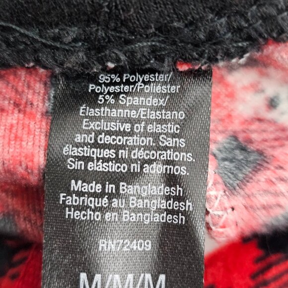 Buffalo Plaid Winter Holiday Polar Bear Print Women's Pajama Pants Size M NWOT - Picture 8 of 12